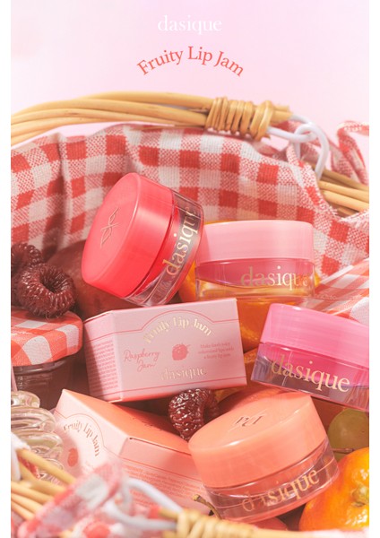 Yoğun Parlaklık Sunan, Meyve Renklerinde Kavanozda Dudak Balmı Dasıque Fruity Lip Jam 06 Strawberry