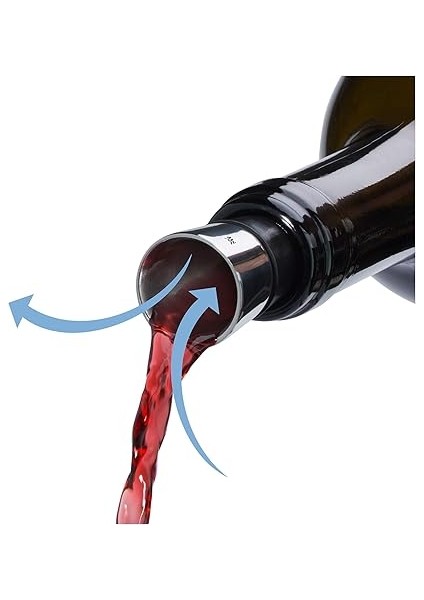 Vino Çelik Şarap Dekanteri &amp; Tıpası indirimleri