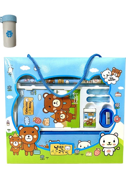 Sevimli Hayvan Öğrenme Kırtasiye Seti Kutusu (Yurt Dışından)