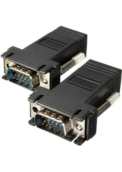 5059 RJ45 VGA Ekleme Ek 30 Metre Uzatıcı Cat5/6 Monitör Extender (2 Adet)
