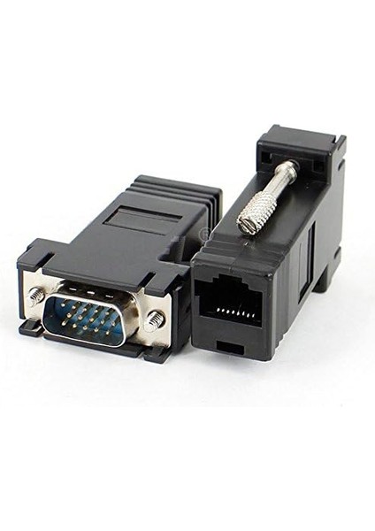 5059 RJ45 VGA Ekleme Ek 30 Metre Uzatıcı Cat5/6 Monitör Extender (2 Adet) fiyatları