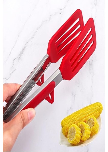 Clavis Metal Saplı Kilit Sistemli Smart Silikon Maşa Kırmızı modelleri