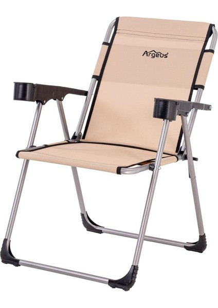 4 Adet Katlanır Kamp Sandalyesi ve Masa Seti - Rock - Bej - Bardaklıklı - 140 kg modelleri