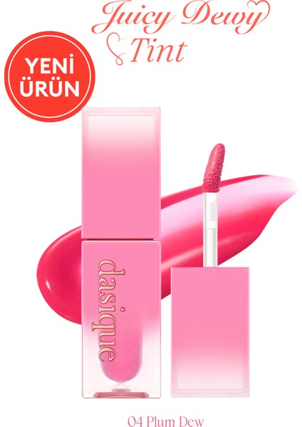 Yoğun Parlaklık ve Canlı Renkler Sunan Kalıcı Tint Dasıque Juicy Dewy Tint (#04 Plum Dew)