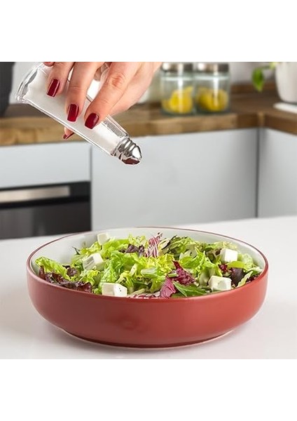 15332 2'li Cam Gövdeli Metal Krom Kapaklı Tuzluk Biberlik - Baharatlık Karabiberlik Seti - 50 ml fiyatları