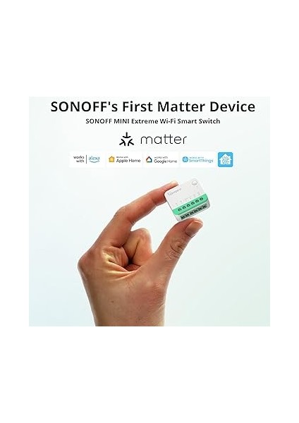 MINIR4M Matter Akıllı Anahtar, 2 Yönlü Akıllı Anahtar, Wifi Duvar Anahtarı, Madde Protokolü Desteği, Ses Kontrolü, Alexa/google Home/ev Asistanı ile Uyumlu, 2400 W/10 A fiyatları