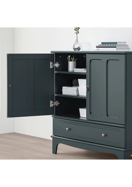 Lommarp Büfe Koyu Mavi Yeşil 102 x 101 Cm fırsatları