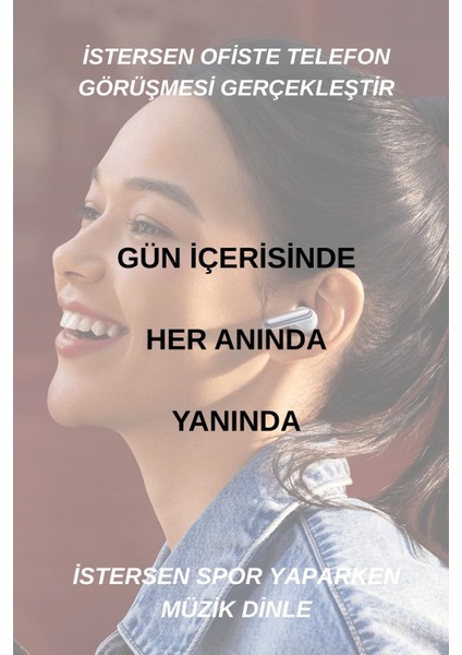 Buds Pro 6 Mikrofonlu Aktif Gürültü Önleyicili Tws Kulak Içi Bluetooth Kulaklık Beyaz