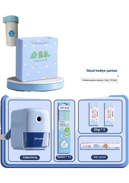 Çocuk Öğrenme Si Kırtasiye Kutusu 17 Parçalı (Yurt Dışından)