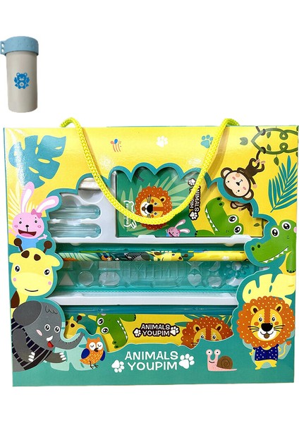 Sevimli Hayvan Öğrenme Kırtasiye Seti Kutusu (Yurt Dışından)
