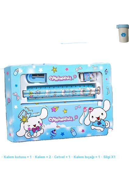 Kırtasiye Kutusu Seti Çılgın Öğrenci Yükseltme Seti 6 Parçalı Set (Yurt Dışından)