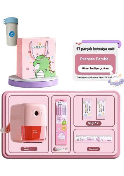 Çocuk Öğrenme Si Kırtasiye Kutusu 17 Parçalı (Yurt Dışından)