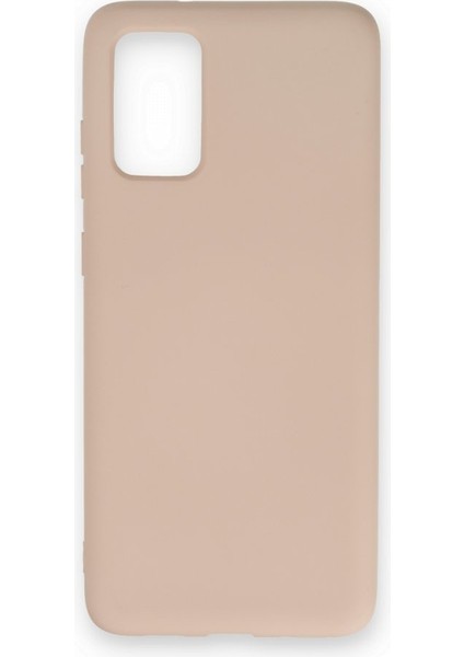 Samsung Galaxy S20 Plus Kılıf Içi Kadife Kaplı Nano Silikon Kapak - Pudra