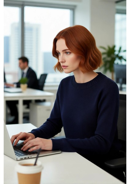 Kadın Regular Boy Orta Kalınlıkta Rahat Oversize Triko Kazak Şık Yan Düğme Detaylarıyla Öne Çıkıyor