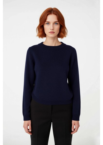 Kadın Regular Boy Orta Kalınlıkta Rahat Oversize Triko Kazak Şık Yan Düğme Detaylarıyla Öne Çıkıyor fiyatları