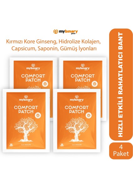 Hızlı Etkili Isı Bandı Doğal Ginseng Bandı Uzun Süreli Etki 50 Bant