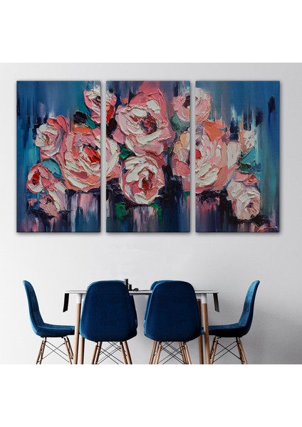 -Premier Kanvas Serileri- Şakayık Çiçeği Tablosu, Kanvas Duvar TABLOSU-1198