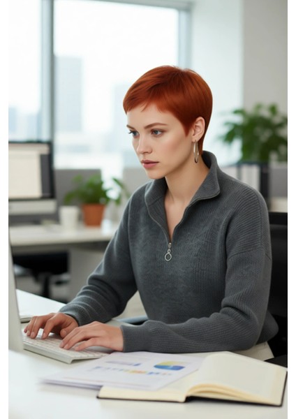 Kadın Oversize Düşük Kol Fermuarlı Dik Yaka Triko Selanik Örgü Basic Uzun Kollu Kazak Kaliteli modelleri