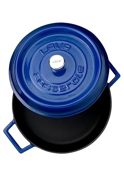 Döküm Çok Amaçli Yayvan Tencere Çap(Ø) 24 cm -Trendy Mavi fiyatları