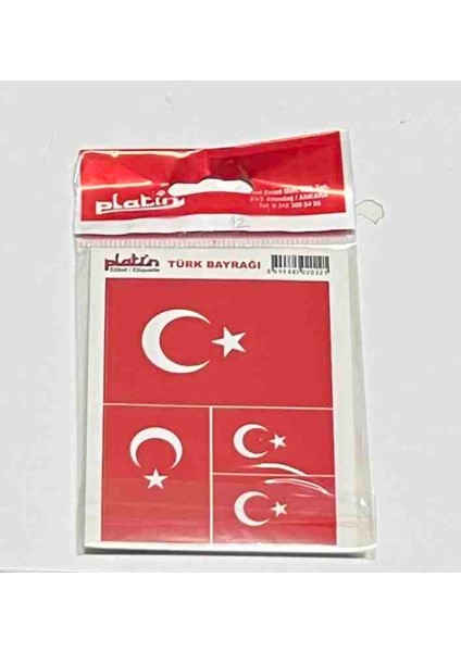 Türk Bayrağı Stıcker (16 Adet)
