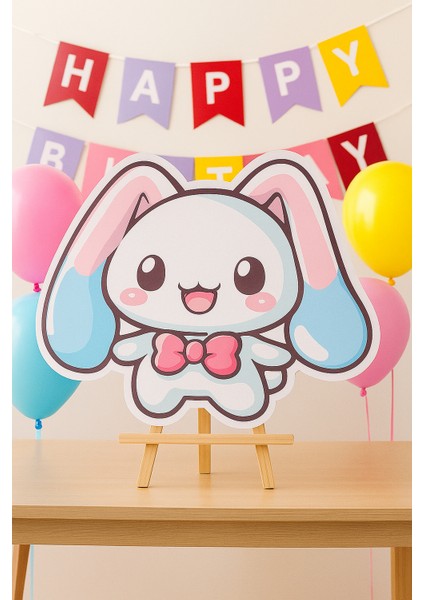 Ayaklı Pano Cinnamoroll Temalı Pano 35CM Doğum Günü Masa Dekoru fırsatları