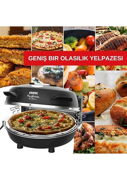 - Pizza Fırını, Set-Pm-27. 400°C'YE Kadar Sıcaklık, 5 Pişirme Kademesi, Pizza 4 Dakika Hazır, Aksesuarlar Dahil: 32 cm Ateşe Dayanıklı Taş Plaka, Xxl Tava Eklentisi, Pizza Küreği, Pizza Kesici. modelleri