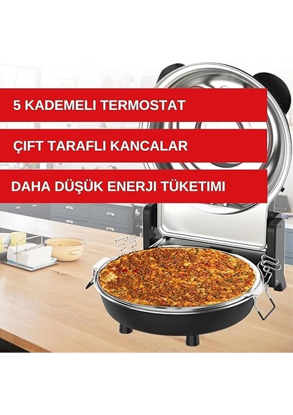 - Pizza Fırını, Set-Pm-27. 400°C'YE Kadar Sıcaklık, 5 Pişirme Kademesi, Pizza 4 Dakika Hazır, Aksesuarlar Dahil: 32 cm Ateşe Dayanıklı Taş Plaka, Xxl Tava Eklentisi, Pizza Küreği, Pizza Kesici. fırsatları