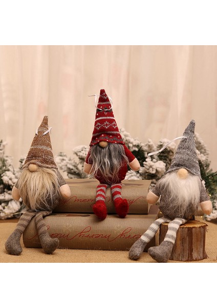 Mutlu Yeni Yıl Noel Süsleri Dıy Hediye Ağacı Kolye Bebek Ev Için Süslemeleri Asın Kahverengi (Yurt Dışından) fiyatları