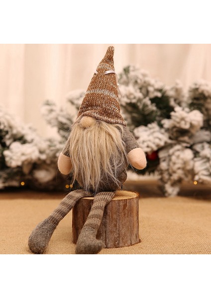 Mutlu Yeni Yıl Noel Süsleri Dıy Hediye Ağacı Kolye Bebek Ev Için Süslemeleri Asın Kahverengi (Yurt Dışından) modelleri