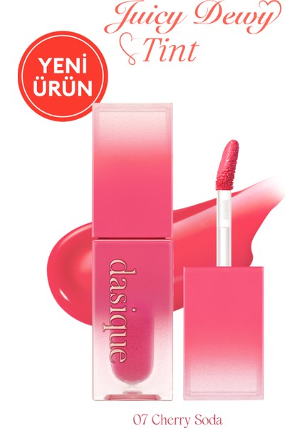 Yoğun Parlaklık ve Canlı Renkler Sunan Kalıcı Tint Dasıque Juicy Dewy Tint (#07 Cherry Soda)