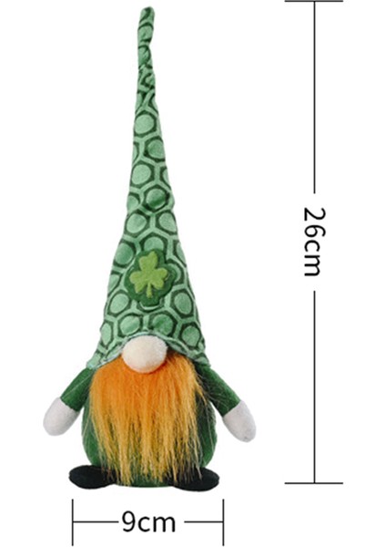 Irlandalı Gnome Leprikon Şanslı Yonca Isveçli Cüce Yüzü Olmayan Bebek Günü Tomte Peluş Oyuncaklar Süsler, B (Yurt Dışından) fiyatları