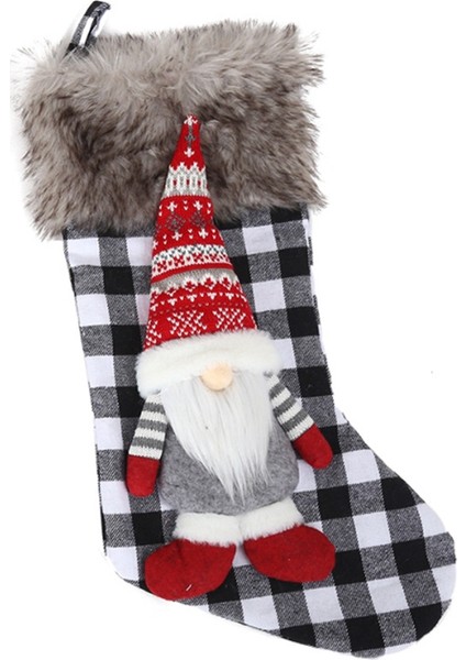 Noel Süslemeleri Noel Baba Çorap Kumaş Bebek Ağacı Kolye Noel Süsleri Hediye Çanta Ev Dekor Noel, A (Yurt Dışından)
