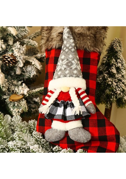Noel Süslemeleri Noel Baba Çorap Kumaş Bebek Ağacı Kolye Noel Süsleri Hediye Çanta Ev Dekor Noel, A (Yurt Dışından) indirimleri