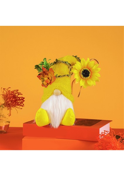 Ayçiçeği Gnome Peluş, Ilkbahar Yaz Cüceleri Tatil Süsleri, Hediye El Yapımı Raf Katmanlı Tepsi Süslemeleri B (Yurt Dışından) fırsatları