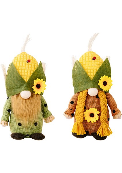 Şükran Günü Hasat Festivali Mısır Rudolph Bebek Süsleri Gnome Peluş Bebek Kadın (Yurt Dışından) modelleri
