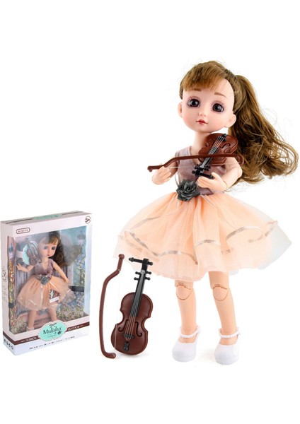 12 Inç 30 cm 9 Hareketli Eklemler Bjd Bebek 1/6 Makyaj Giydirme Sevimli Göz Küresi Bebekler Moda Kızlar Için Oyuncak B (Yurt Dışından)