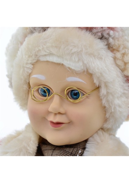 Noel Dekor Büyük Heykelcik Peluş Bebek Büyükanne Yeni Yıl Ev Odası Dekorasyon Ağacı Süsler 45 cm (Yurt Dışından) fiyatları