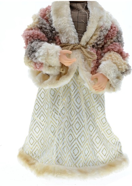 Noel Dekor Büyük Heykelcik Peluş Bebek Büyükanne Yeni Yıl Ev Odası Dekorasyon Ağacı Süsler 45 cm (Yurt Dışından) modelleri