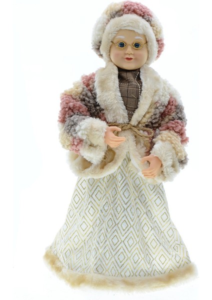 Noel Dekor Büyük Heykelcik Peluş Bebek Büyükanne Yeni Yıl Ev Odası Dekorasyon Ağacı Süsler 45 cm (Yurt Dışından) fırsatları