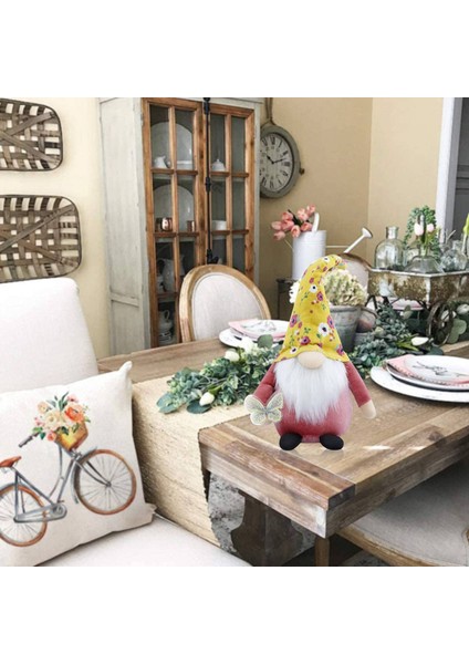 Çiçek Gnomes Peluş Yüzü Olmayan Bebek Yaz Gnome Süs Kukla Tatil Dekorasyon Hediye A (Yurt Dışından) fiyatları