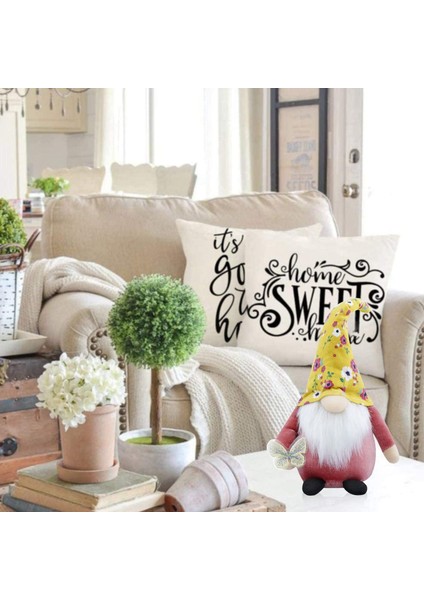 Çiçek Gnomes Peluş Yüzü Olmayan Bebek Yaz Gnome Süs Kukla Tatil Dekorasyon Hediye A (Yurt Dışından) modelleri