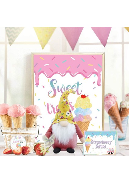 Çiçek Gnomes Peluş Yüzü Olmayan Bebek Yaz Gnome Süs Kukla Tatil Dekorasyon Hediye A (Yurt Dışından) indirimleri