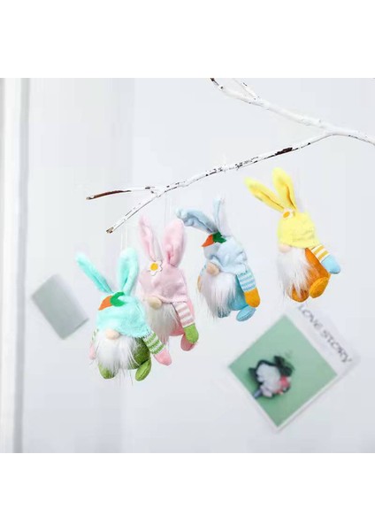 Paskalya Cüceleri Tavşan Dekorasyon Cüce Yüzü Olmayan Bebek Peluş Iskandinav Isveç Mevcut Ev Süsleri, C (Yurt Dışından) fırsatları