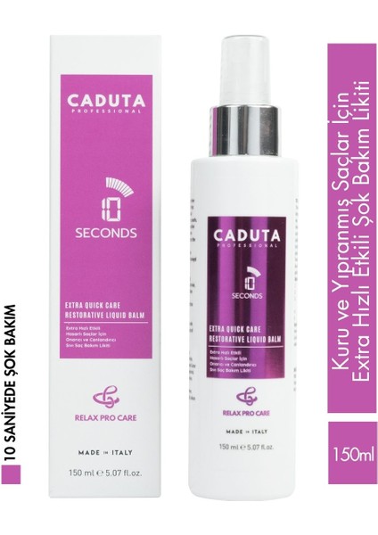 Hasarlı ve Kuru Saçlar Için 10 Saniyede Etkili Şok Bakım Likiti 150ML