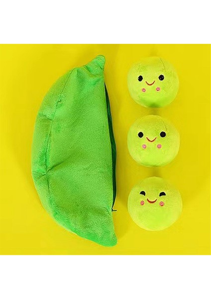 2 Adet Doldurulmuş Bezelye Oyuncak Yumuşak Peluş Fermuar Kapatma Gülen Yüz Dolu Bitki Bebek Çocuk Yastık Kanepe Yatak Odası Deco Bebek, A (Yurt Dışından) fırsatları