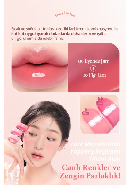 Yoğun Parlaklık Sunan, Meyve Renklerinde Kavanozda Dudak Balmı Dasıque Fruity Lip Jam 10 Fig Jam