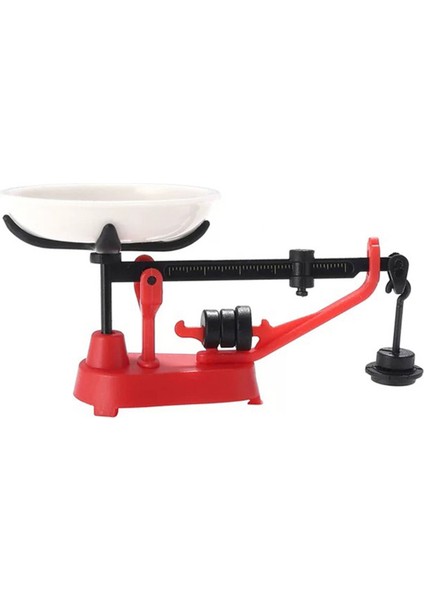 1/12 Minyatür Retro Denge Ölçekli Model Oyuncak Simülasyon Mutfak Mobilya Bebek Evi Dekor Kırmızı (Yurt Dışından)