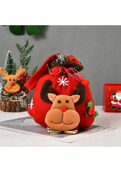 Çanta Ipli Noel Hediye Çantası, Parti Malzemelerine Uygun 3D Tasarım Kumaş (Yurt Dışından) fırsatları