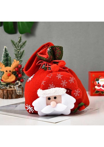 Çanta Ipli Noel Hediye Çantası, Parti Malzemelerine Uygun 3D Tasarım Kumaş (Yurt Dışından) indirimleri