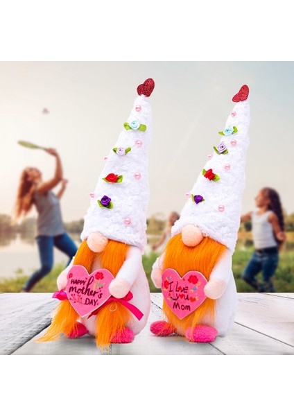 Anneler Günü Gnome Peluş Süslemeleri, Masa Süslemesi Için Iskandinav Tomte, Aşk Kalbi Anne Temalı Süsler, B (Yurt Dışından) fırsatları